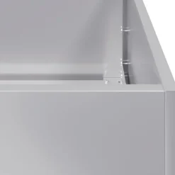 vidaXL Planteringskärl 80x80x30 cm galvaniserat stål