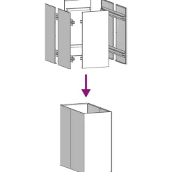vidaXL Planteringskärl 40x80x80 cm rostfritt stål
