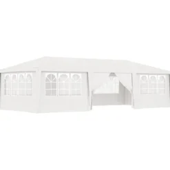 vidaXL Professionellt partytält med väggar 4x9 m vit 90 g/m² - Partytält & paviljoner