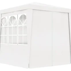 vidaXL Professionellt partytält med väggar 2,5x2,5 m vit 90 g/m² - Partytält & paviljoner