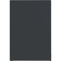 vidaXL Skjul för sopkärl för 2 platser antracit 138x79x117 cm stål