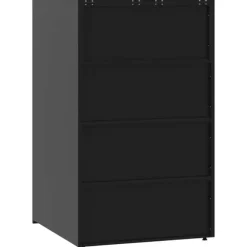 vidaXL Skjul för sopkärl för 2 platser svart 138x79x117 cm stål