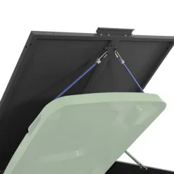 vidaXL Skjul för sopkärl för 2 platser svart 138x79x117 cm stål