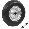 vidaXL Skottkärrehjul med axel massiv PU 4.00-8 390 mm
