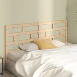 vidaXL Sänggavel, 206x4x100 cm massiv furu