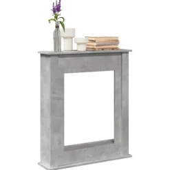 vidaXL Spiselkrans betonggrå 75x20x87,5 cm konstruerat trä