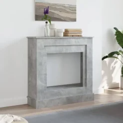 vidaXL Spiselkrans betonggrå 90x30x90 cm konstruerat trä
