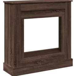 vidaXL Spiselkrans brun ek 90x30x90 cm konstruerat trä