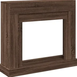 vidaXL Spiselkrans brun ek 100x30x87,5 cm konstruerat trä