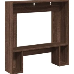 vidaXL Spiselkrans brun ek 81x18x82 cm konstruerat trä