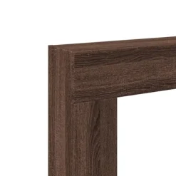 vidaXL Spiselkrans brun ek 81x18x82 cm konstruerat trä