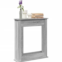 vidaXL Spiselkrans grå sonoma 75x20x87,5 cm konstruerat trä