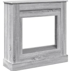 vidaXL Spiselkrans grå sonoma 90x30x90 cm konstruerat trä