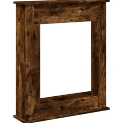 vidaXL Spiselkrans rökfärgad ek 75x20x87,5 cm konstruerat trä