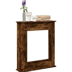 vidaXL Spiselkrans rökfärgad ek 75x20x87,5 cm konstruerat trä