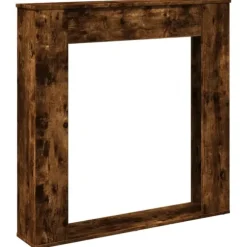 vidaXL Spiselkrans rökfärgad ek 100x20x100 cm konstruerat trä