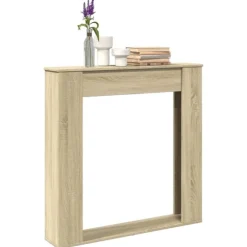 vidaXL Spiselkrans sonoma-ek 100x20x100 cm konstruerat trä