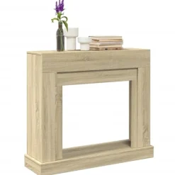 vidaXL Spiselkrans sonoma-ek 100x30x87,5 cm konstruerat trä