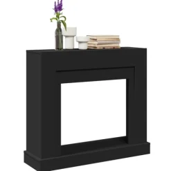 vidaXL Spiselkrans svart 100x30x87,5 cm konstruerat trä