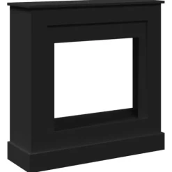 vidaXL Spiselkrans svart 90x30x90 cm konstruerat trä