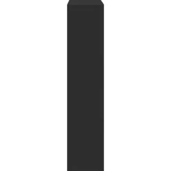 vidaXL Spiselkrans svart 81x18x82 cm konstruerat trä