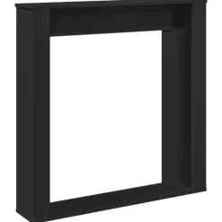 vidaXL Spiselkrans svart 100x20x100 cm konstruerat trä