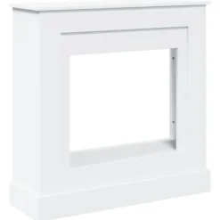 vidaXL Spiselkrans vit 90x30x90 cm konstruerat trä