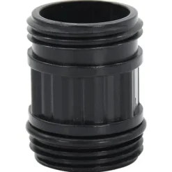 vidaXL Sugslang med kopplingar mässing svart 1