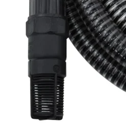 vidaXL Sugslang med kopplingar mässing svart 1