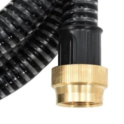 vidaXL sugslang med mässingsanslutningar Svart 1,1" 3 m PVC 151054