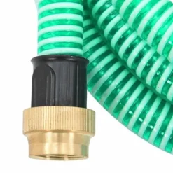 vidaXL sugslang med mässingsanslutningar Grön 1,1