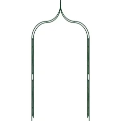 vidaXL Trädgårdsbåge mörkgrön 120x38x258 cm järn - Bersåer, spaljéer & pergolor