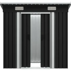 vidaXL Trädgårdsbod antracit stål - Förråd & Redskapsbodar