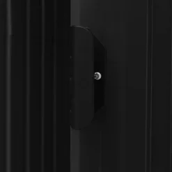 vidaXL Trädgårdsbod med hylla antracit 205x130x183 cm järn - Förråd & Redskapsbodar