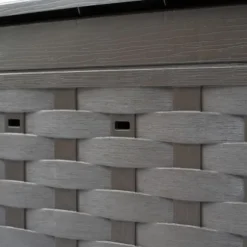 vidaXL Trädgårdskompost brun 60x60x83 cm 300 L plastrotting - Komposterare