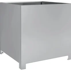 vidaXL Trädgårdskruka 50x50x50 cm galvaniserat stål