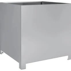 vidaXL Trädgårdskruka 50x50x50 cm galvaniserat stål