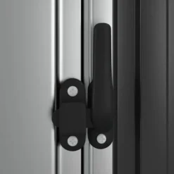 vidaXL Trädgårdsskjul antracit 180,5x97x209,5 cm galvaniserat stål - Förråd & Redskapsbodar