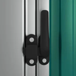 vidaXL Trädgårdsskjul grön 180,5x97x209,5 cm galvaniserat stål - Förråd & Redskapsbodar