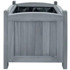 vidaXL Upphöjda Trädgårdssängar 2 st 30x30x30 cm Solid Gran Wood