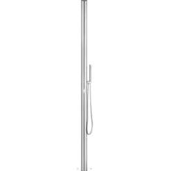 vidaXL Utedusch 220 cm rostfritt stål