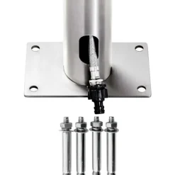 vidaXL Utedusch 220 cm rostfritt stål