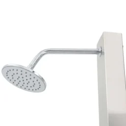 vidaXL Utedusch rostfritt stål rak