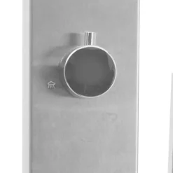 vidaXL Utedusch rostfritt stål rak