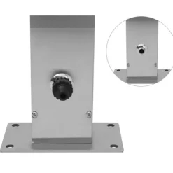 vidaXL Utedusch rostfritt stål rak