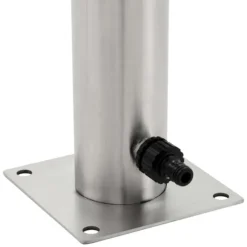 vidaXL Vattenpost för trädgården 95 cm rostfritt stål rund - Bevattning