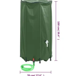 vidaXL Vattentank med kran vikbar 380 L PVC - Bevattning