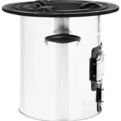 vidaXL Vedeldad campingspis silver 51,5x35x30,5 cm rostfritt stål - Öppna spisar