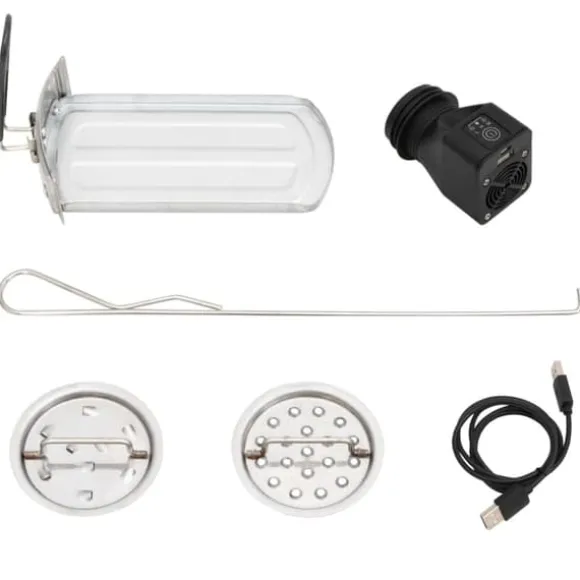 vidaXL Vedeldad spis med USB-fläkt 35,5x26x28 cm rostfritt stål - Öppna spisar