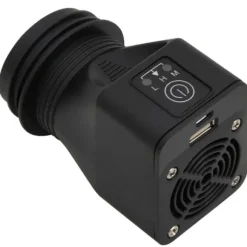 vidaXL Vedeldad spis med USB-fläkt 35,5x26x28 cm rostfritt stål - Öppna spisar